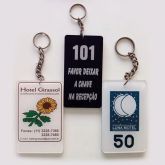 Prismas e Display de Acrílico e Chaveiros